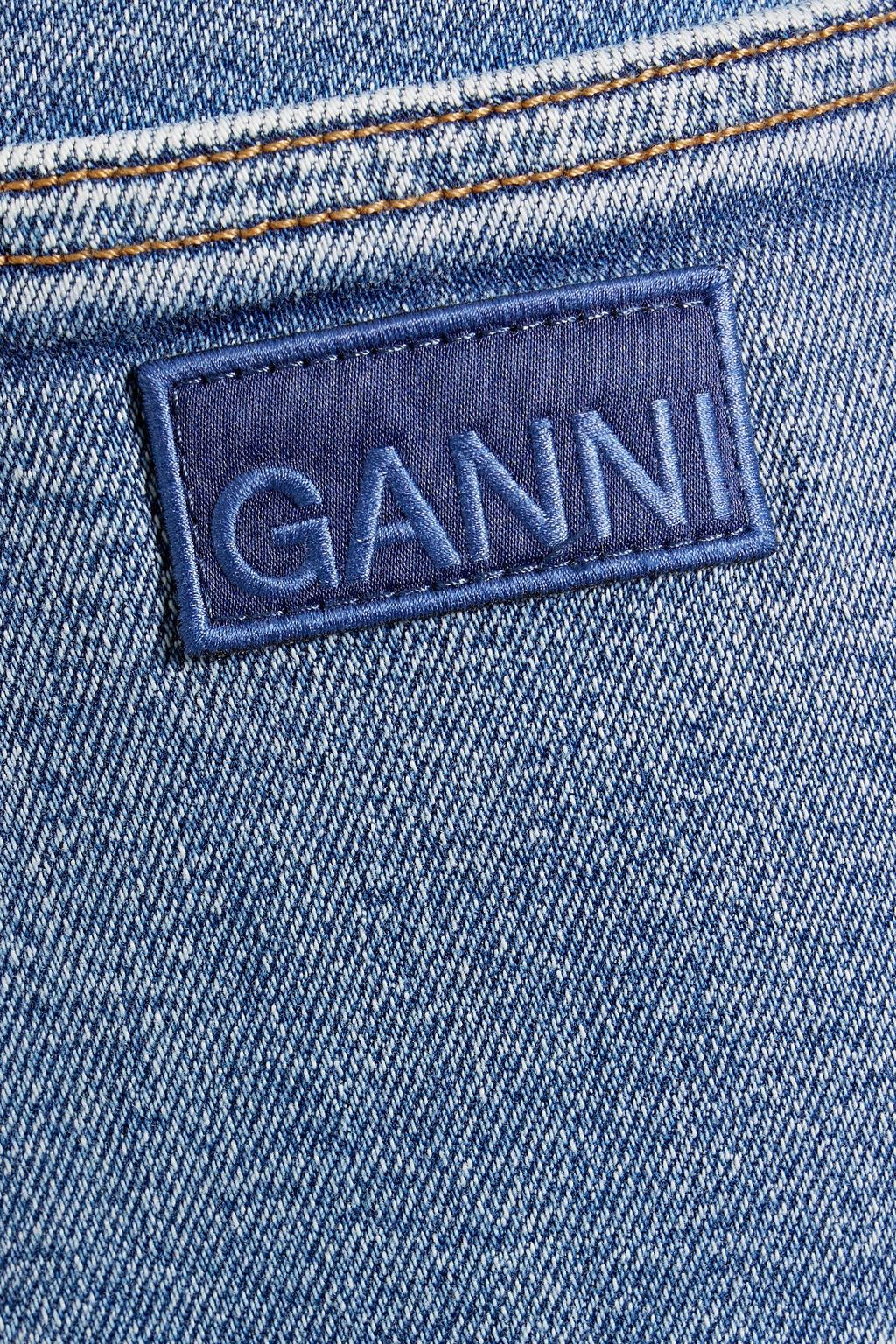 GANNI 하이라이즈 슬림 레그 진