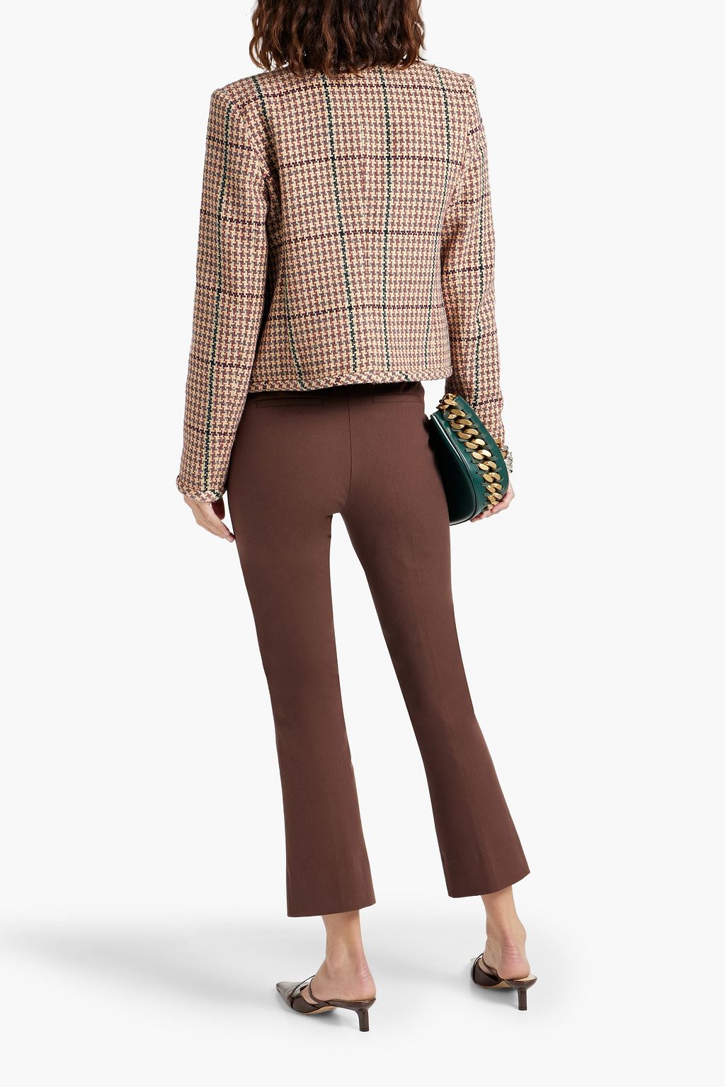 DEREK LAM 10 CROSBY Stretch-cotton twill kick-flare pants