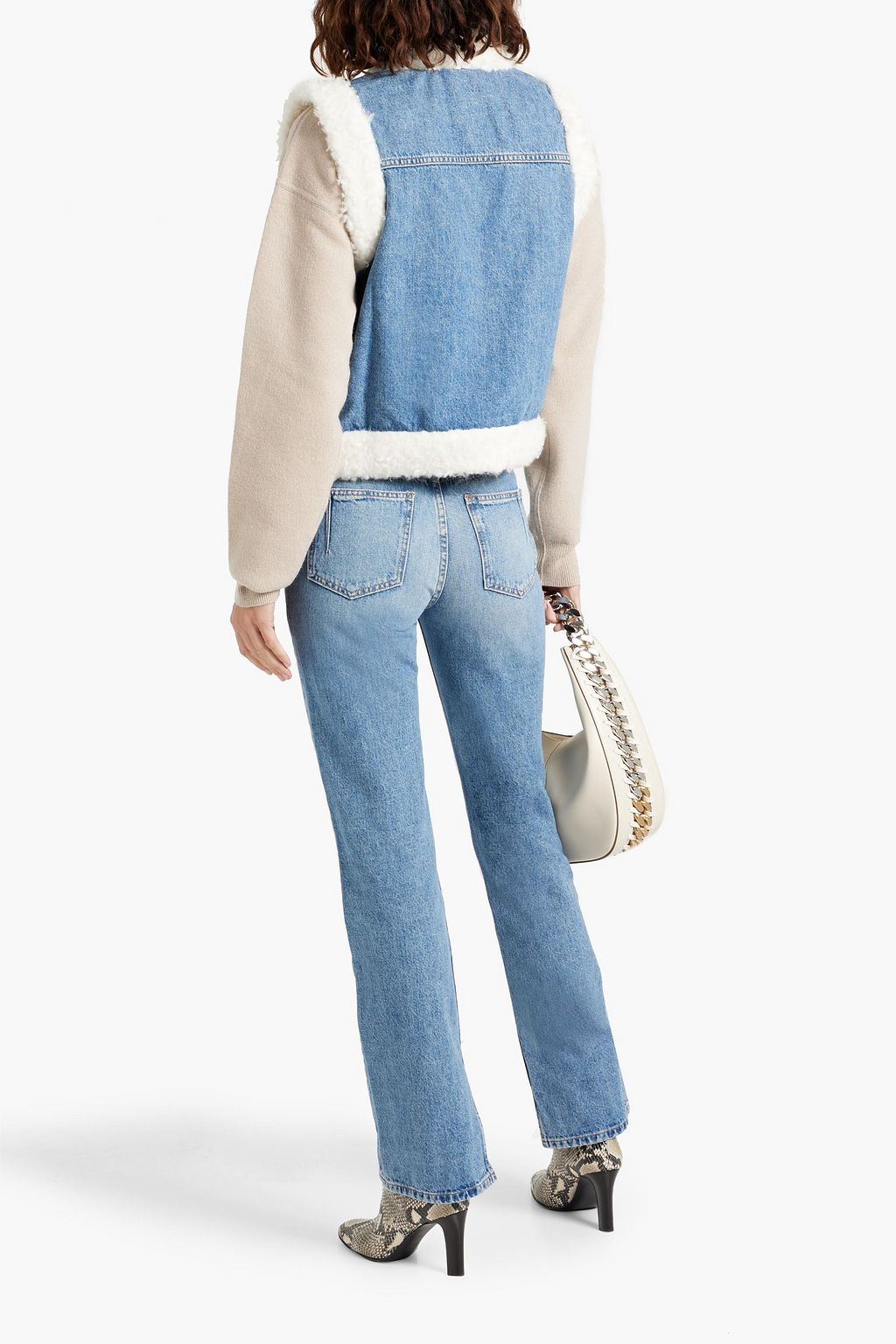 DEREK LAM 10 CROSBY جينز Frankie بأرجل مستقيمة وخصر مرتفع