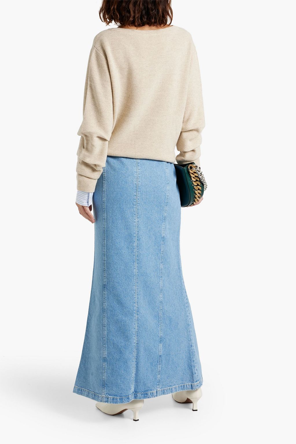 DEREK LAM 10 CROSBY 데님 맥시 스커트