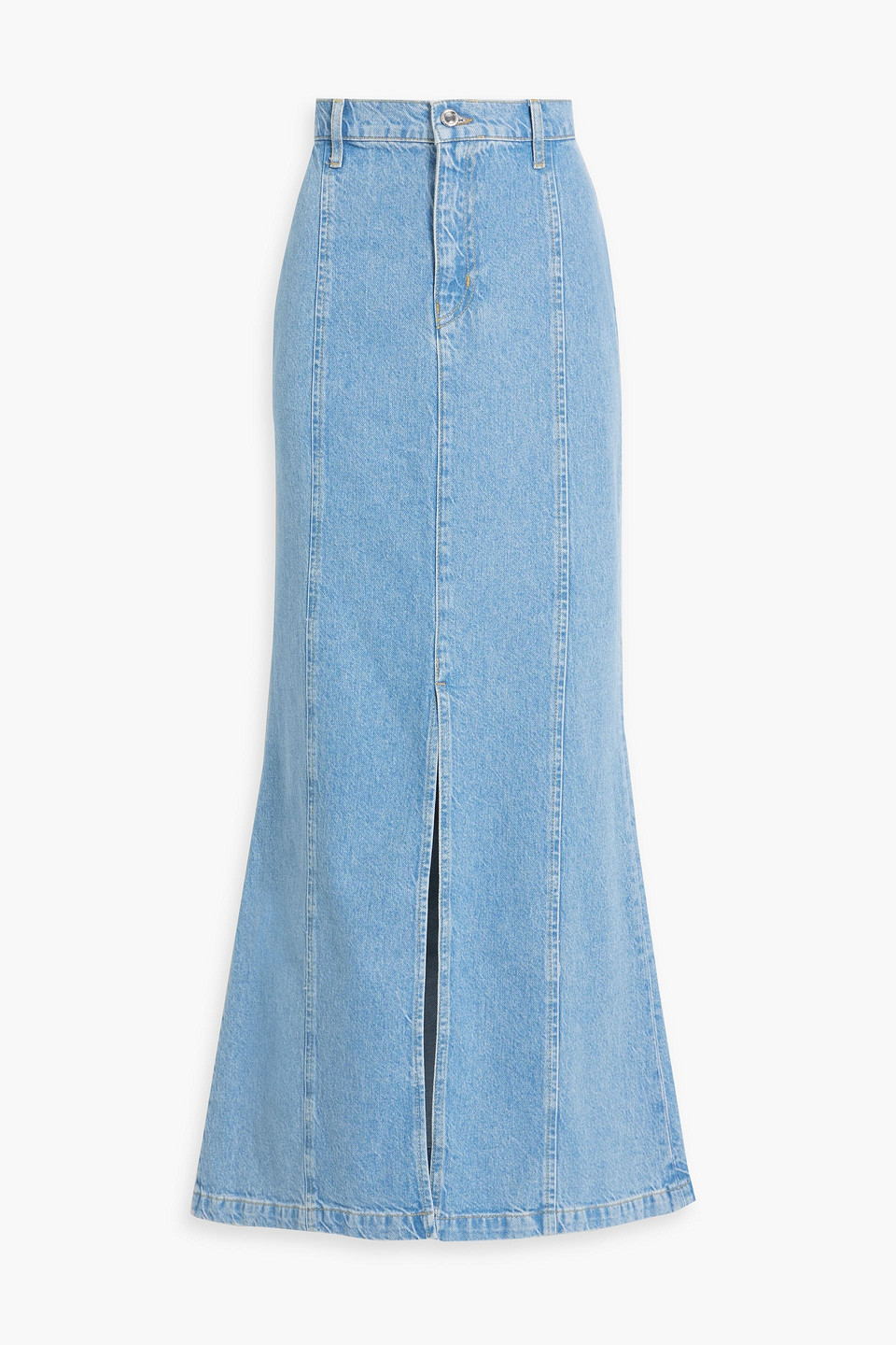 Derek Lam 10 Crosby Denim Maxi Skirt In Light Denim