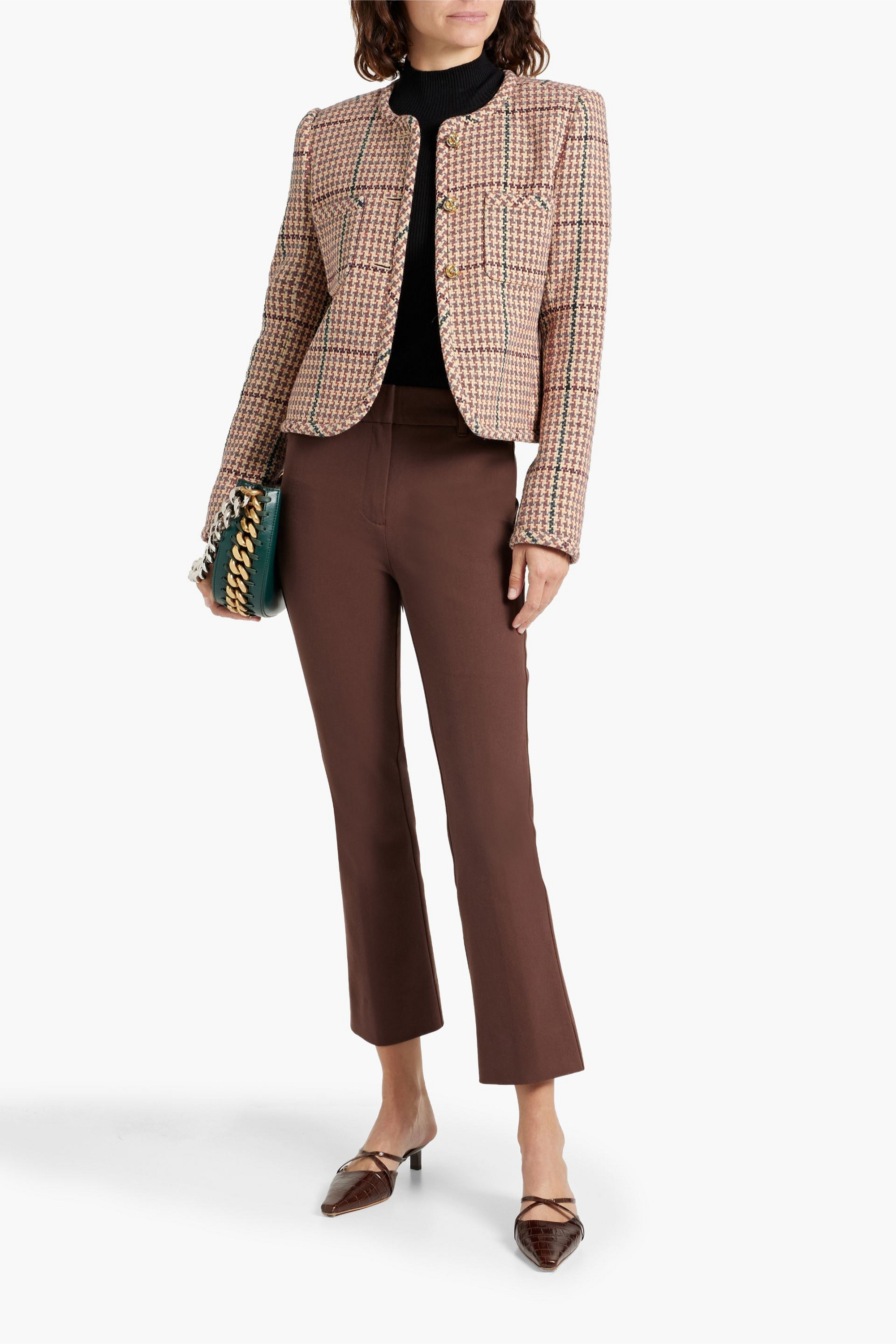 DEREK LAM 10 CROSBY Emilia cotton-blend tweed jacket