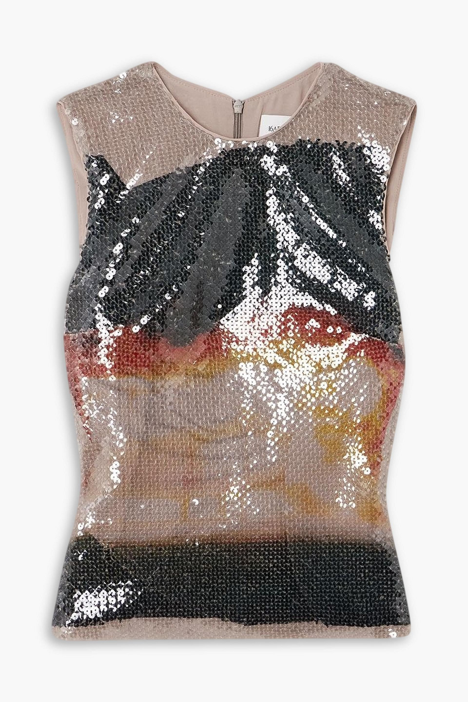 16arlington Nage Printed Sequin-embellished Tank In Multicolor