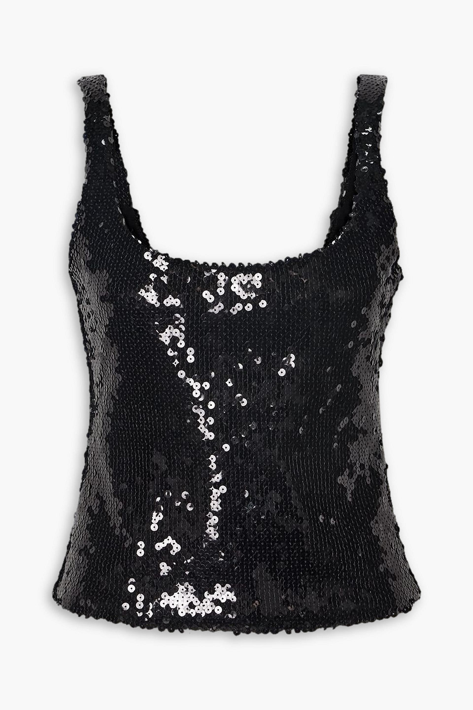 16arlington Hornet Sequined Tulle Tank In Black