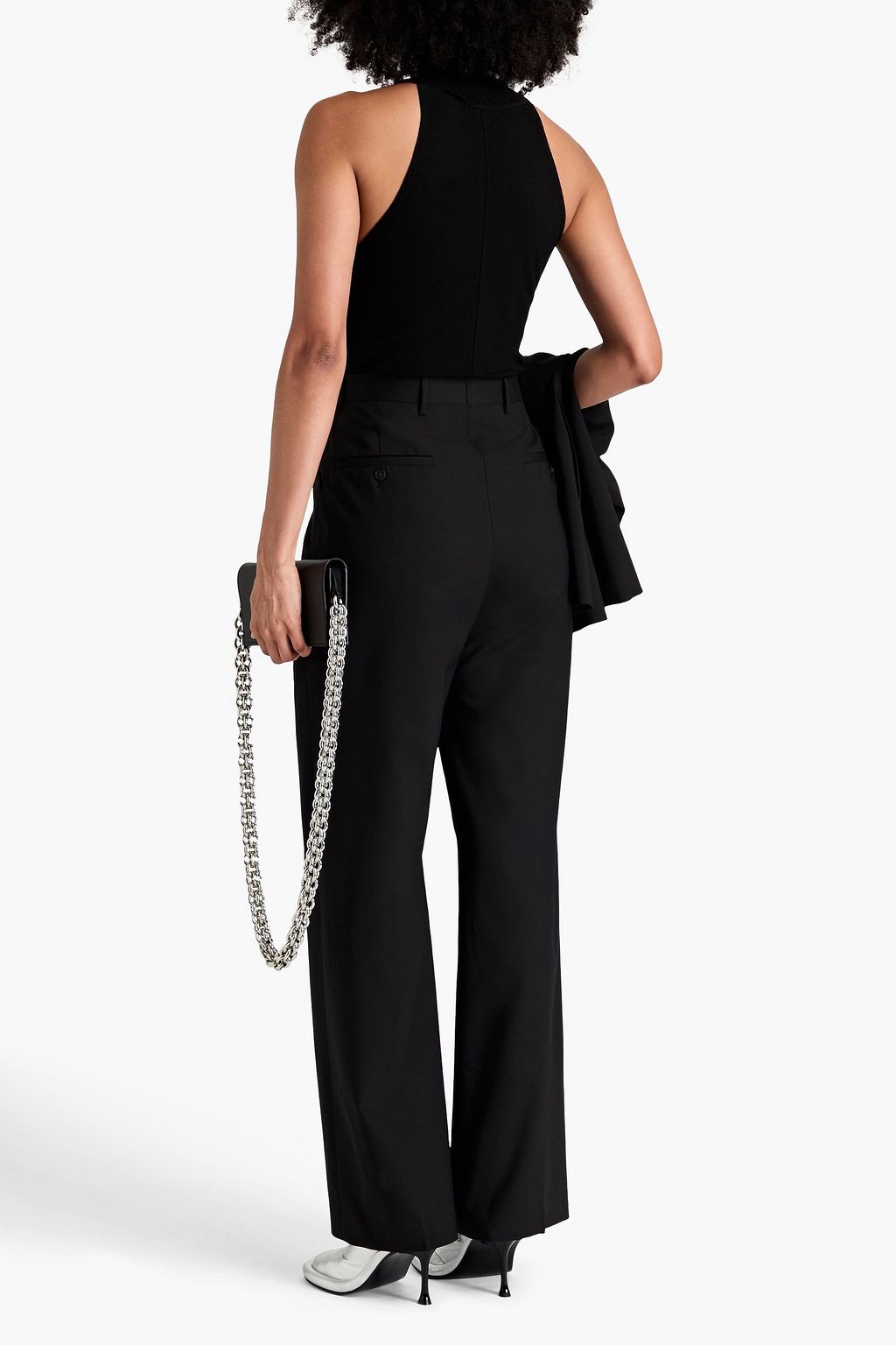 RICK OWENS Wool-blend wide-leg pants