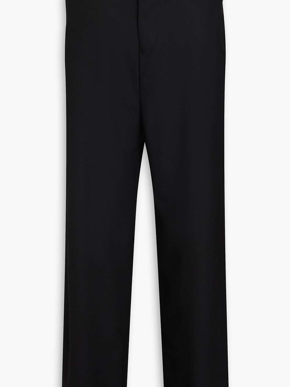 wool-blend wide-leg pants