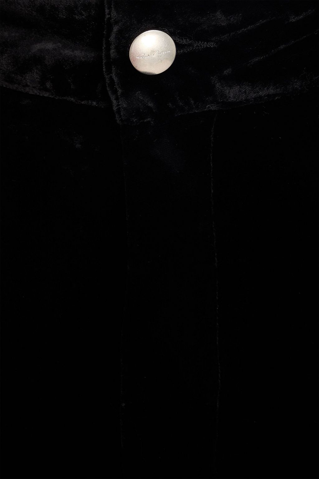 RICK OWENS تنورة متوسطة الطول مصنوعة من المخمل