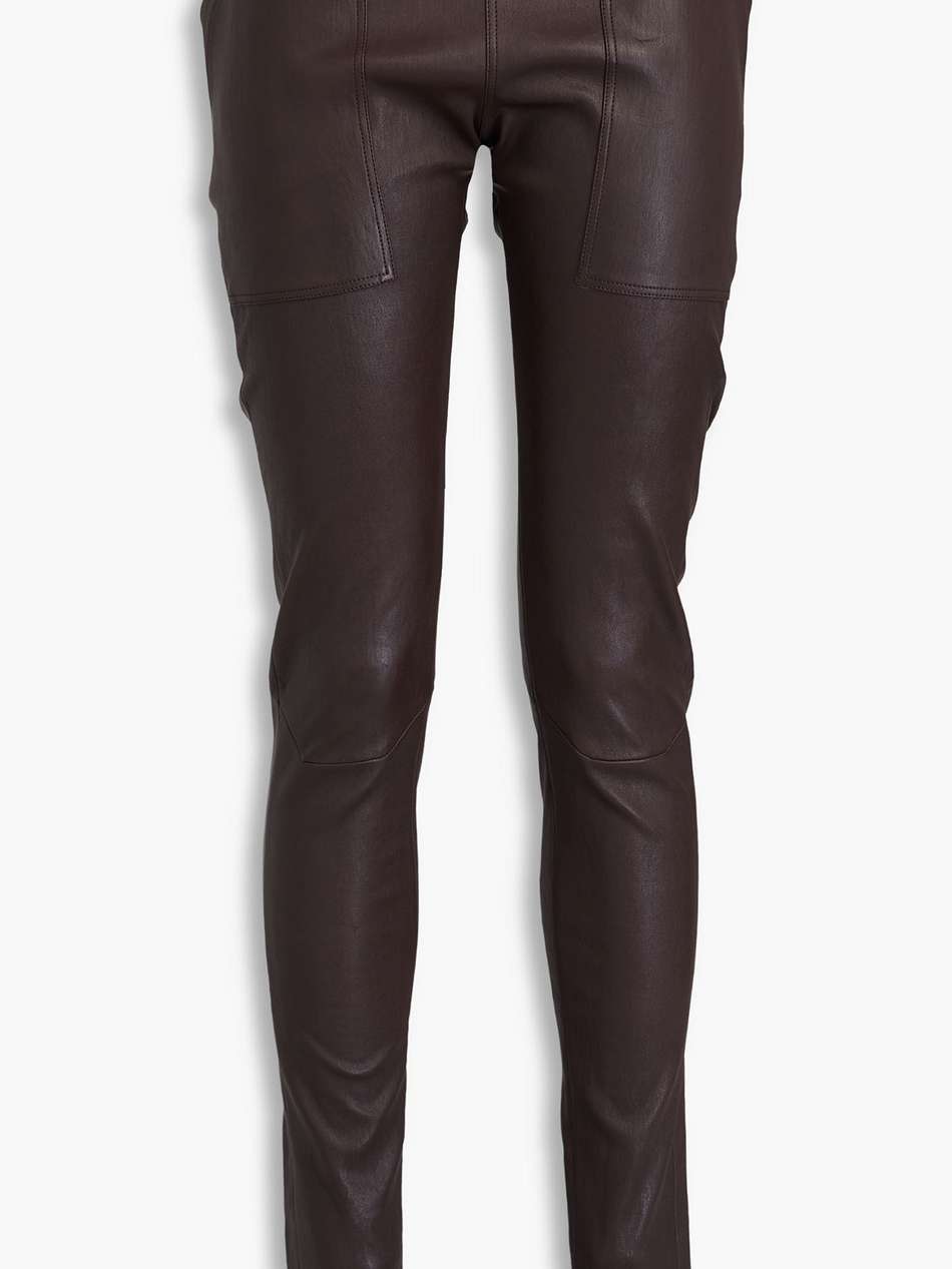 leather-blend leggings