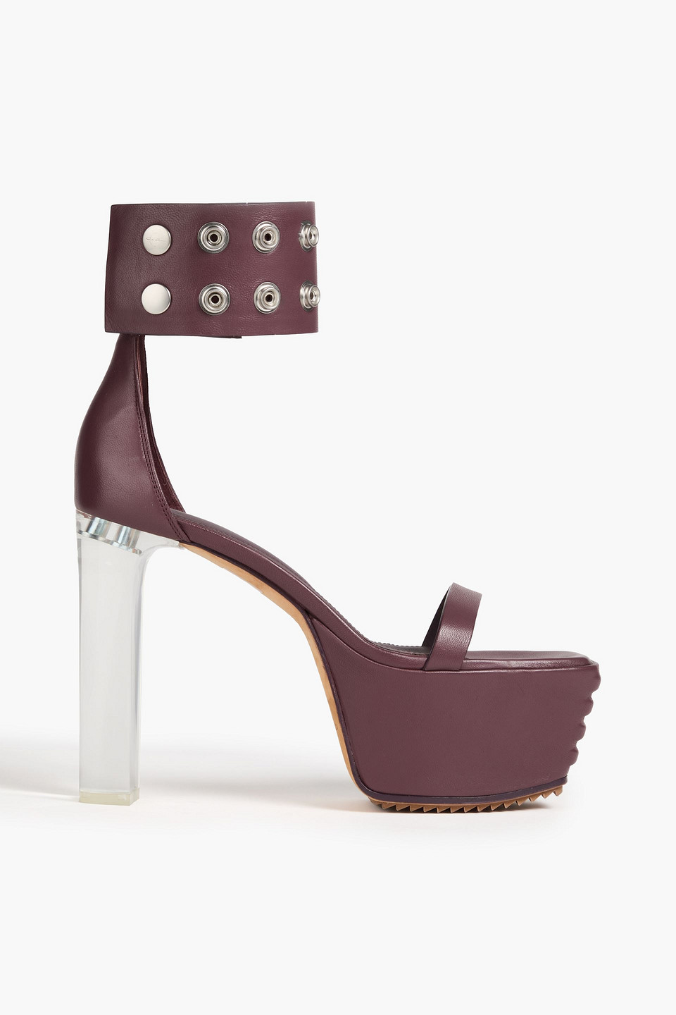Leather platform sandals