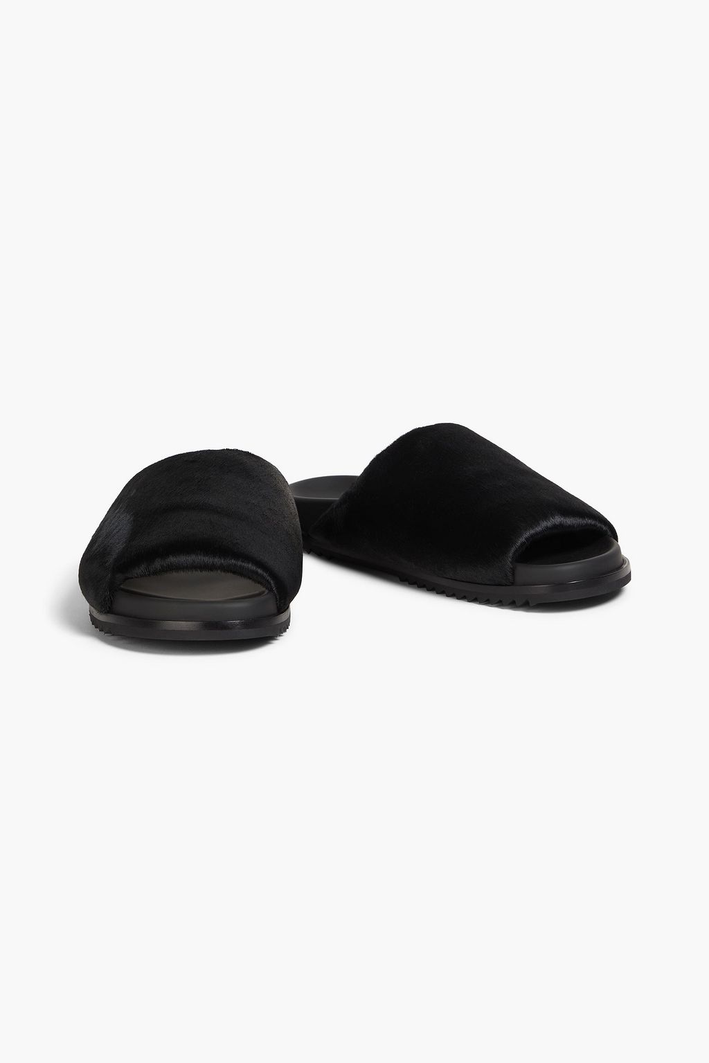 RICK OWENS Granolas Pantoletten aus Kalbshaar