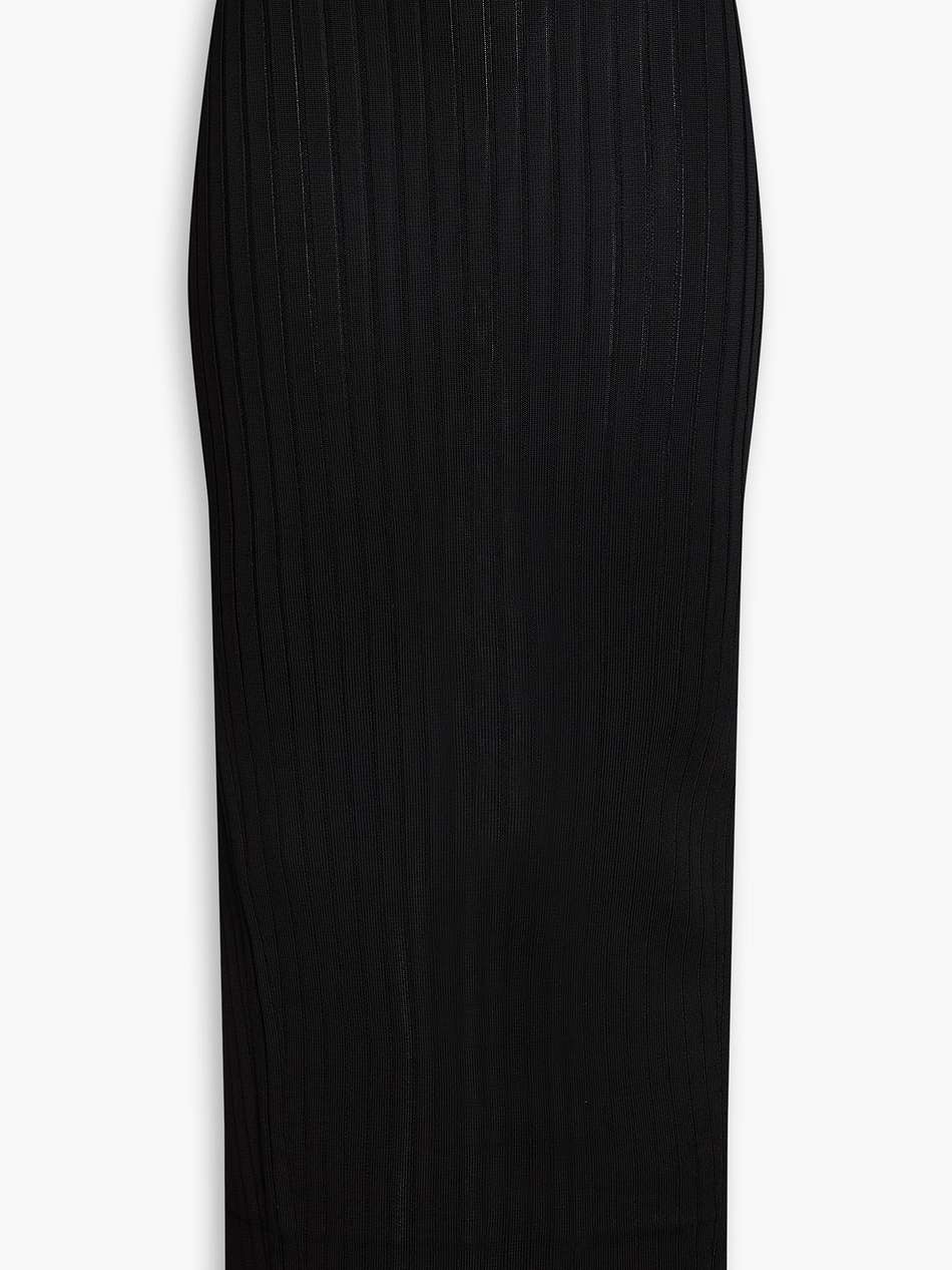 ribbed-knit maxi skirt