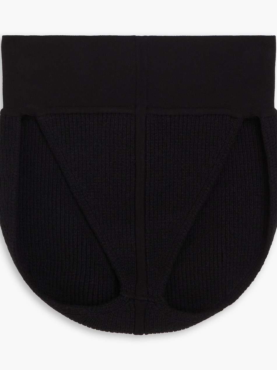 ribbed cashmere-blend shorts