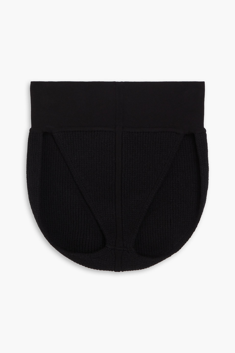 RICK OWENS RIBBED CASHMERE-BLEND SHORTS