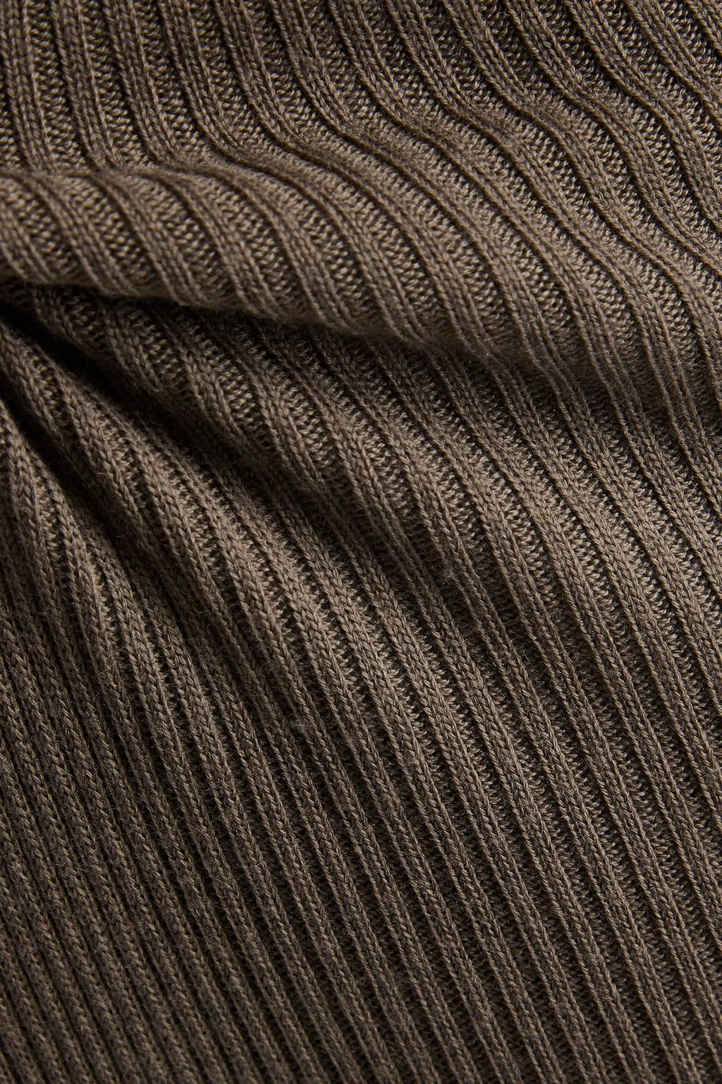RICK OWENS Ribbed wool-blend flared pants