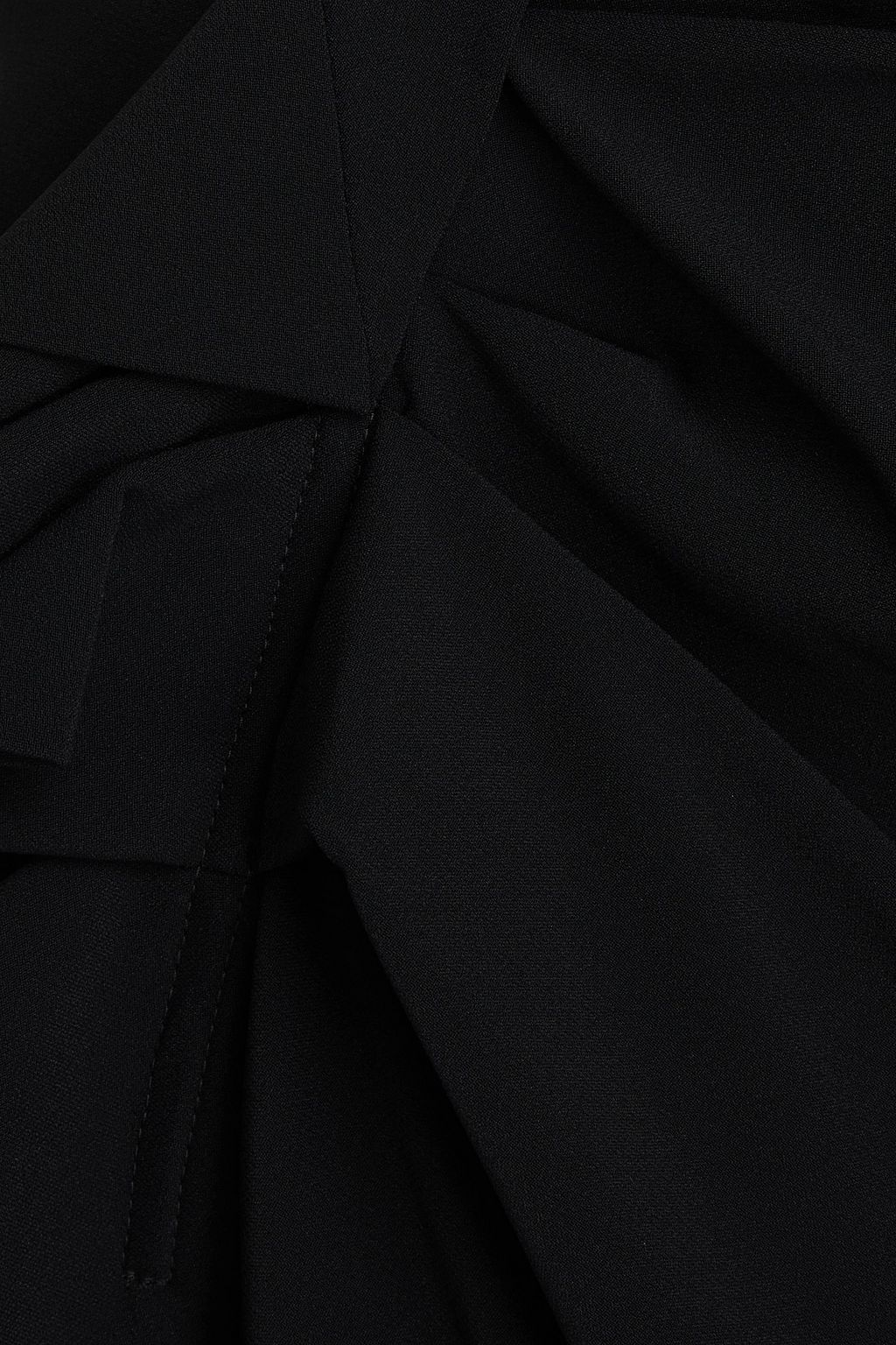 RICK OWENS 드레이프 장식 크레이프 맥시 스커트