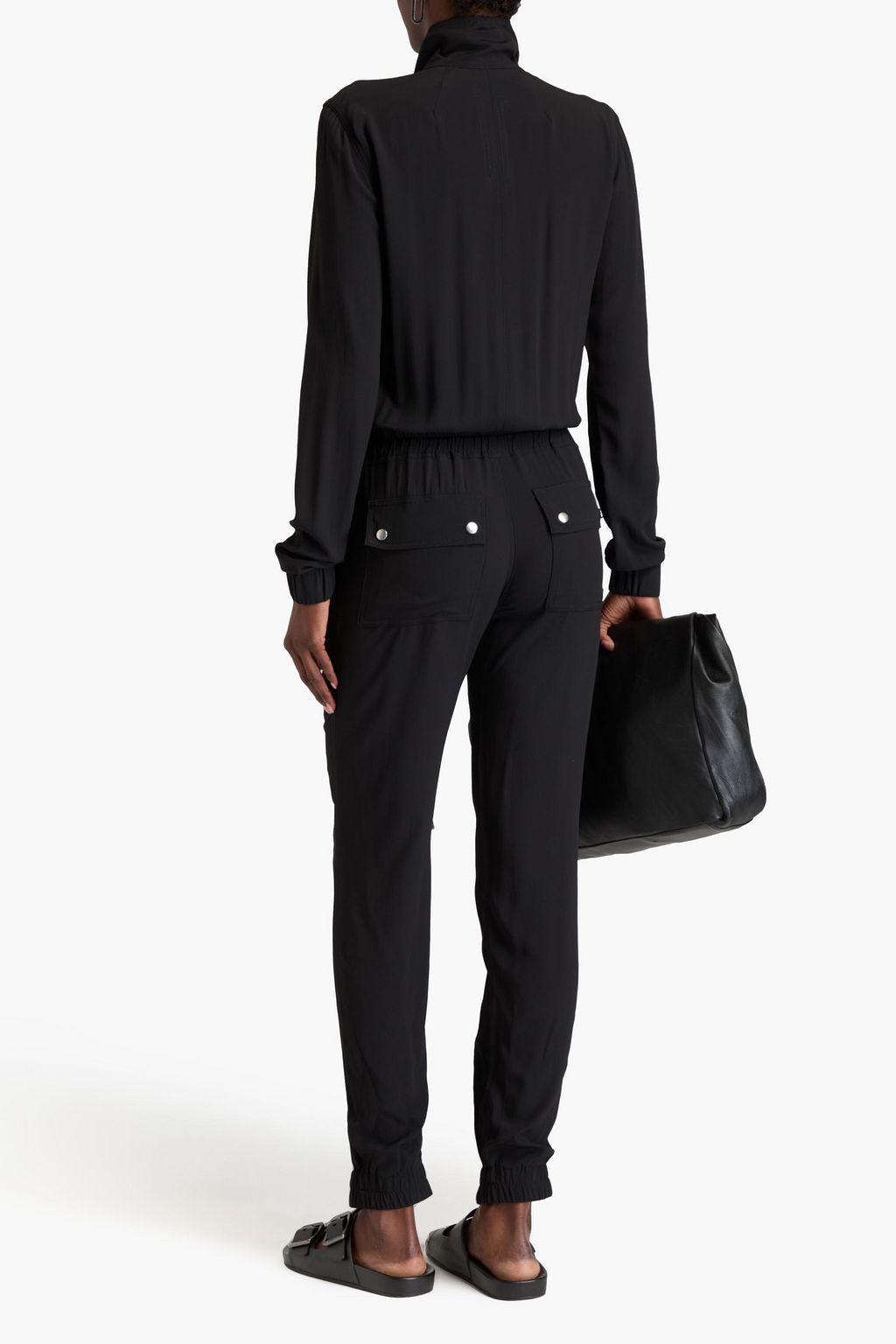 RICK OWENS 크레이프 드 신 점프수트