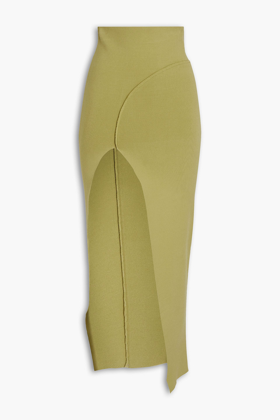 Rick Owens Maxirock Aus Stretch-strick In Green
