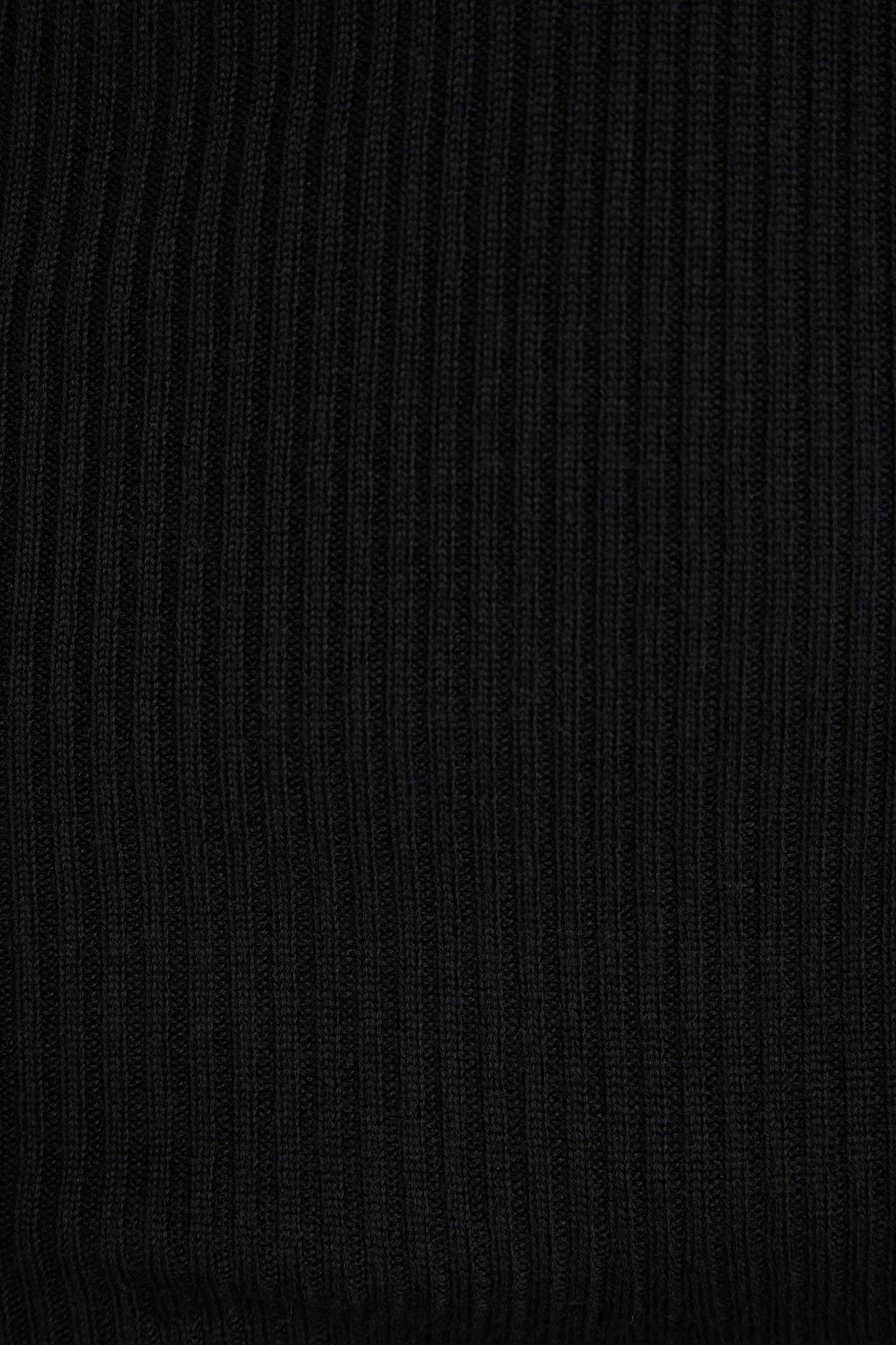 RICK OWENS Ribbed wool-blend flared pants