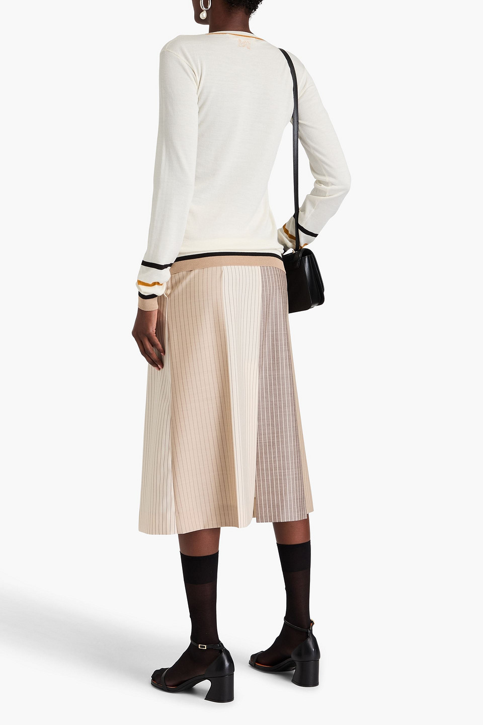 Marni Wool And Silk-blend Sweater In Ivory