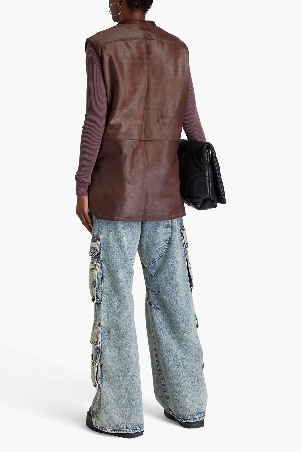 RICK OWENS فيست مصنوع من وبر عجل