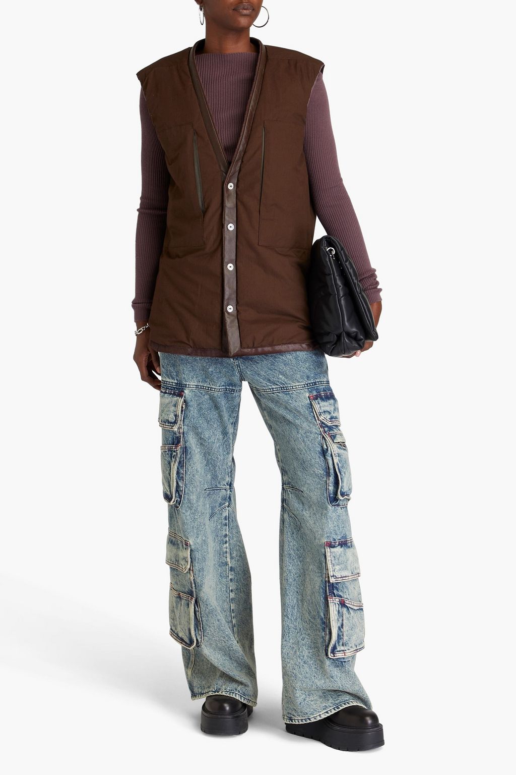RICK OWENS فيست مصنوع من وبر عجل