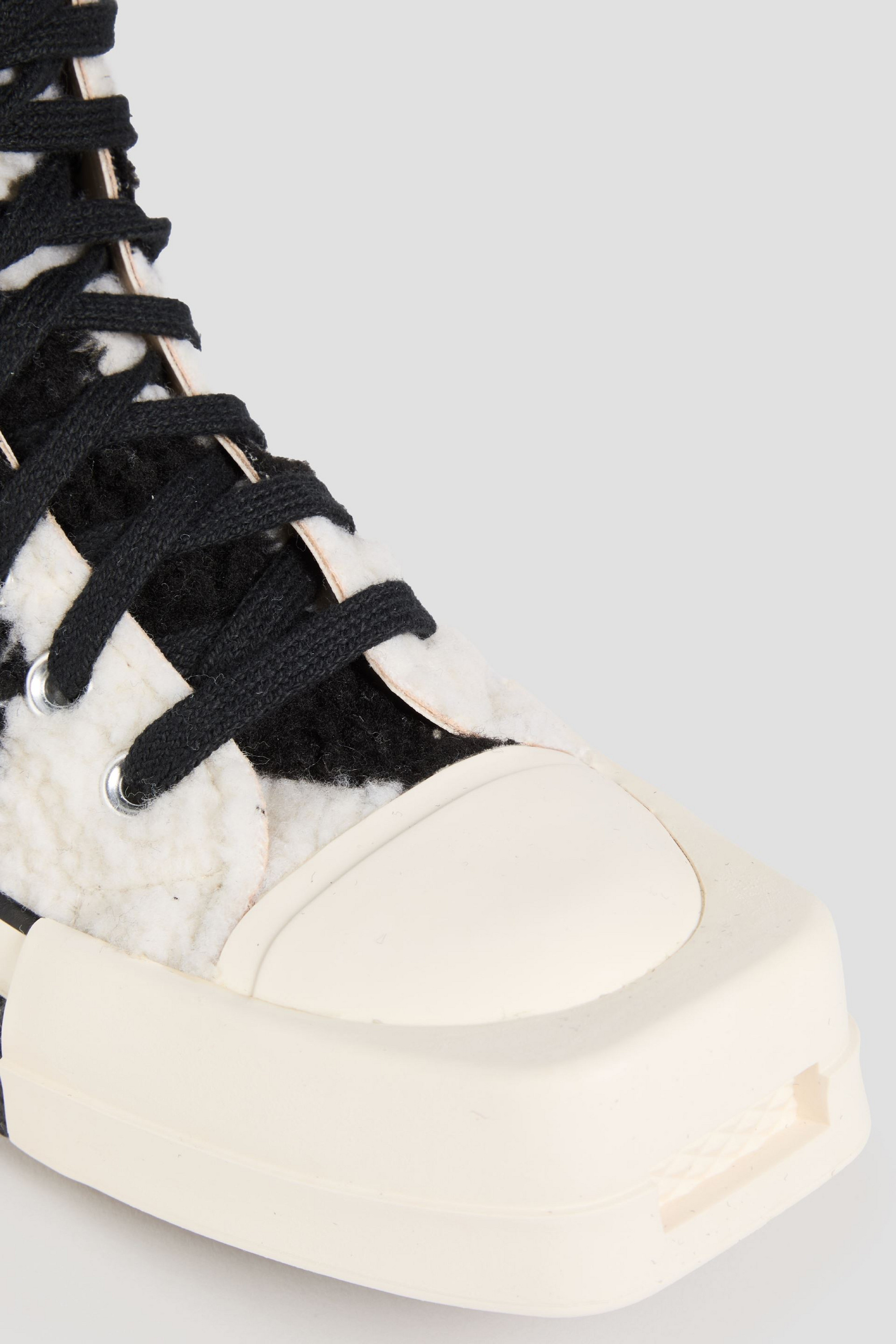 CONVERSE X DRKSHDW - Turbodrk zebra-print faux fur high-top