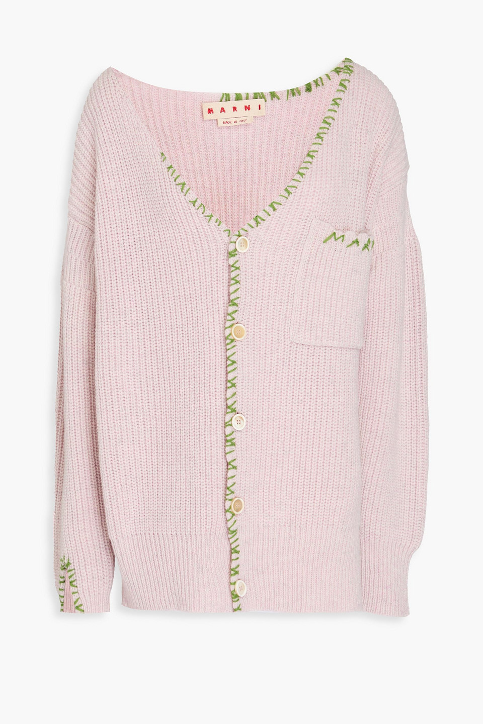 MARNI CARDIGAN AUS GERIPPTER WOLLE