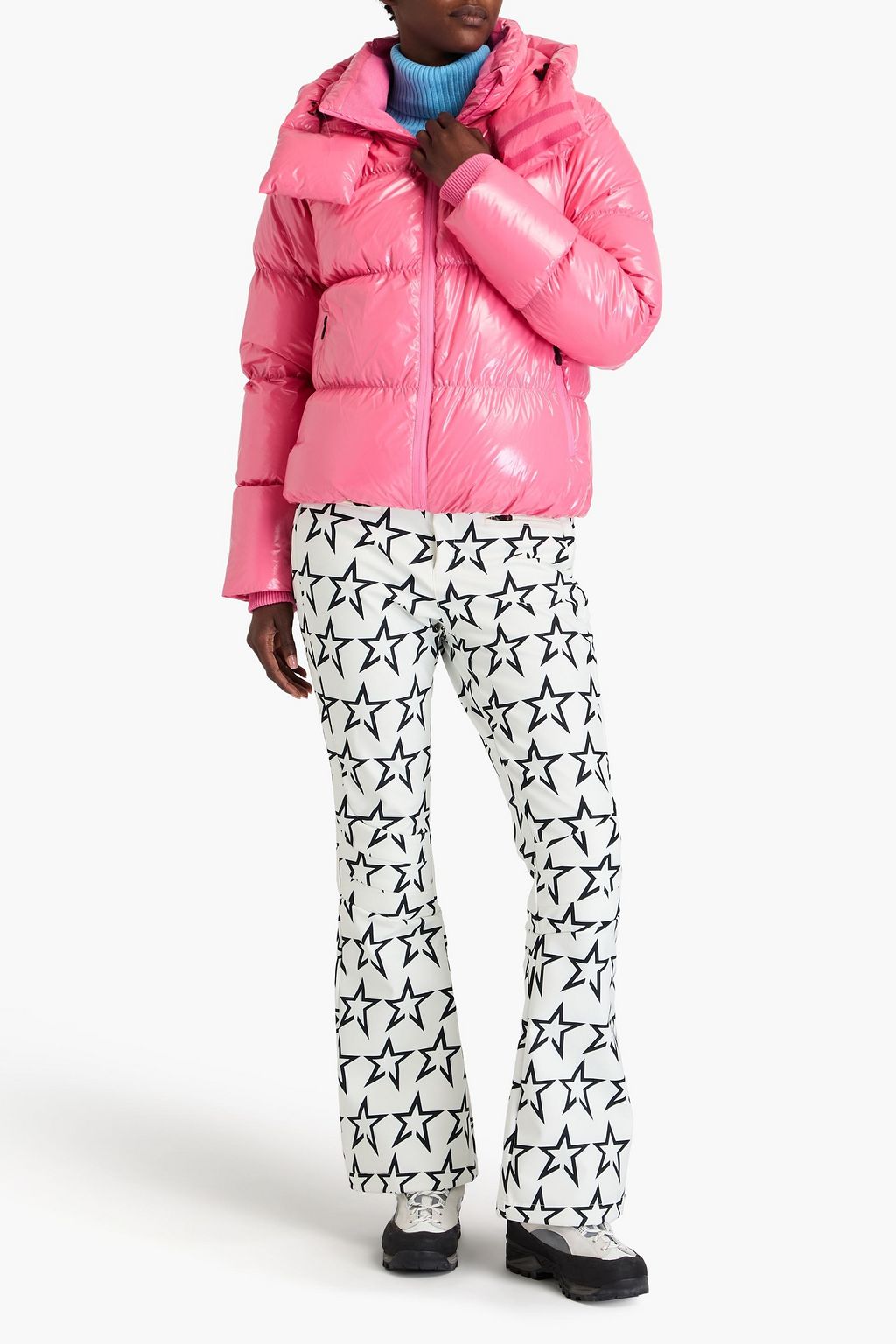 PERFECT MOMENT January quilted coated hooded ski jacket