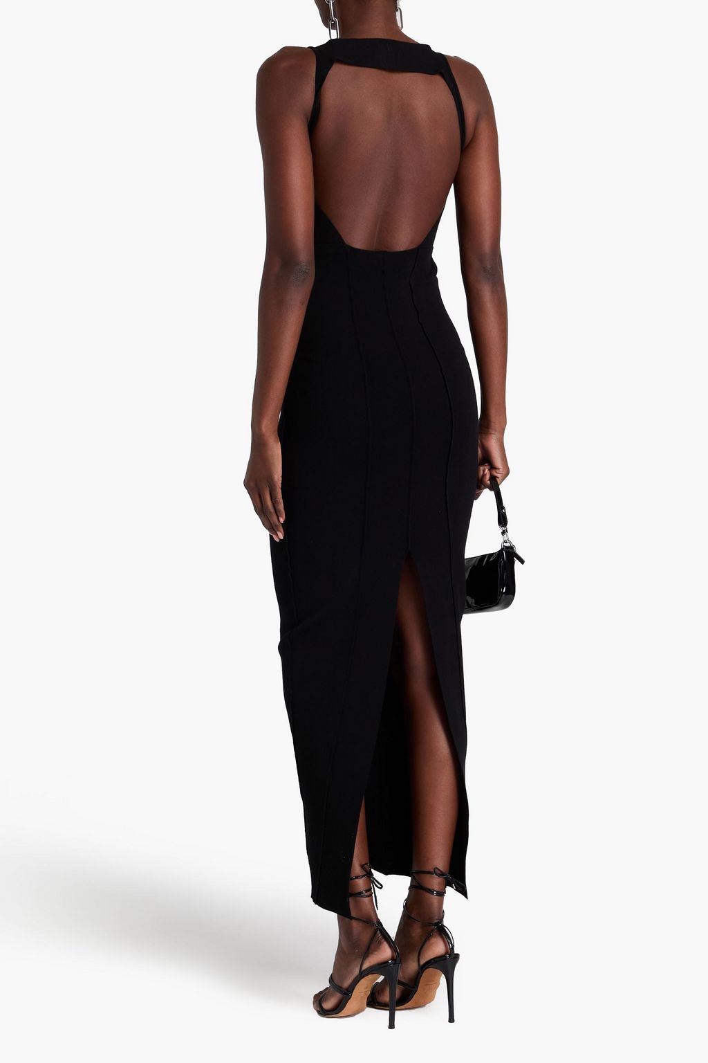 RICK OWENS Sling Maxikleid aus Stretch-Strick mit Cut-outs