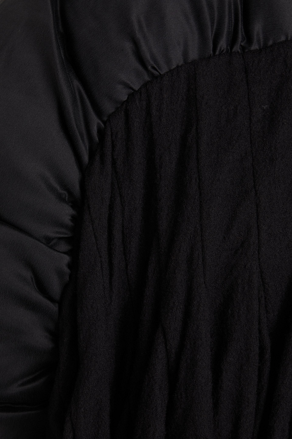 RICK OWENS QUILTED SHELL AND WOOL DOWN JACKET
