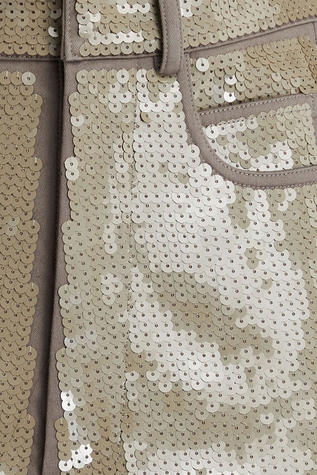 RICK OWENS Sequined high-rise flared jeans