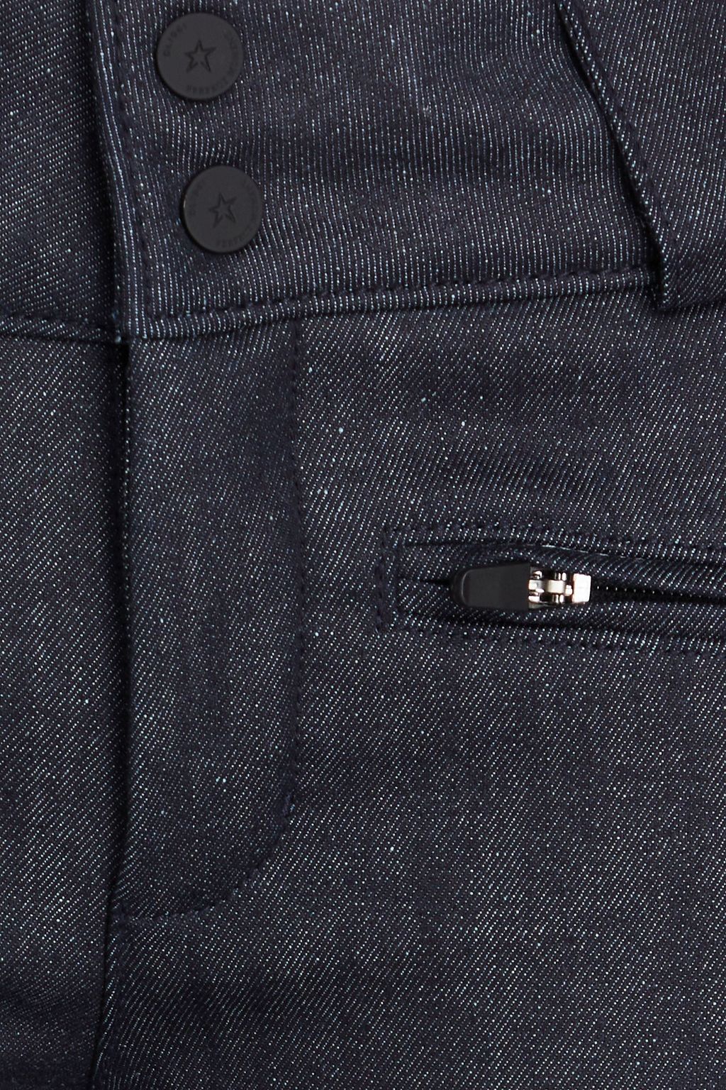 PERFECT MOMENT Embroidered denim flared ski pants