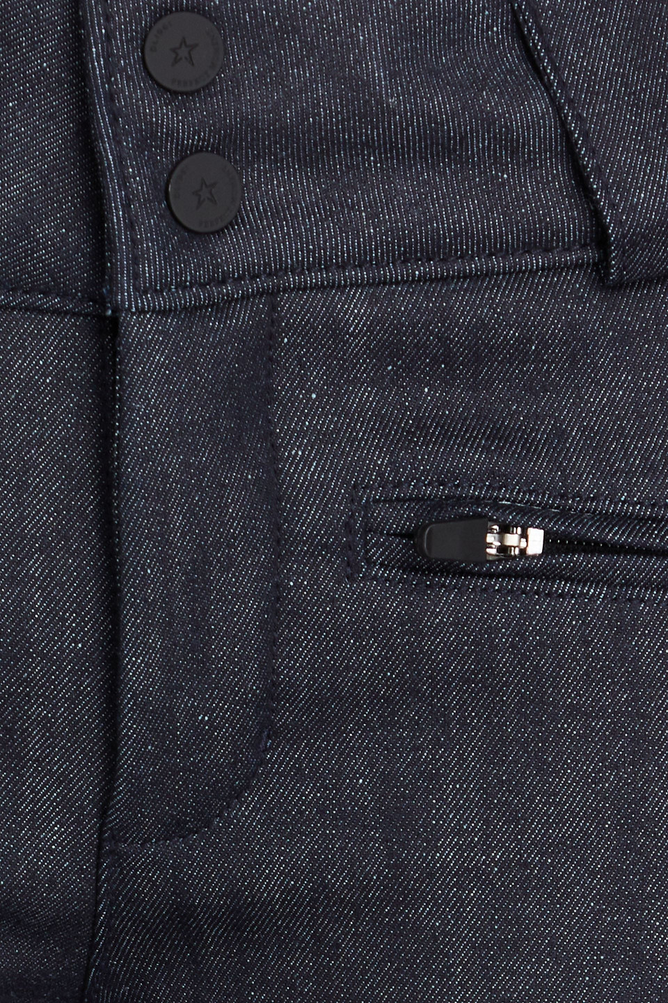 Perfect Moment Embroidered Denim Ski Flared Pants In Dark Denim