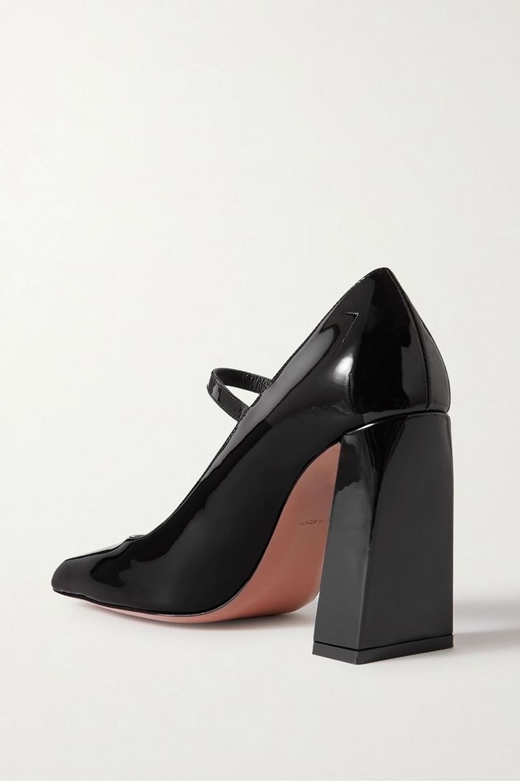 AMINA MUADDI Charlotte patent-leather Mary Jane pumps