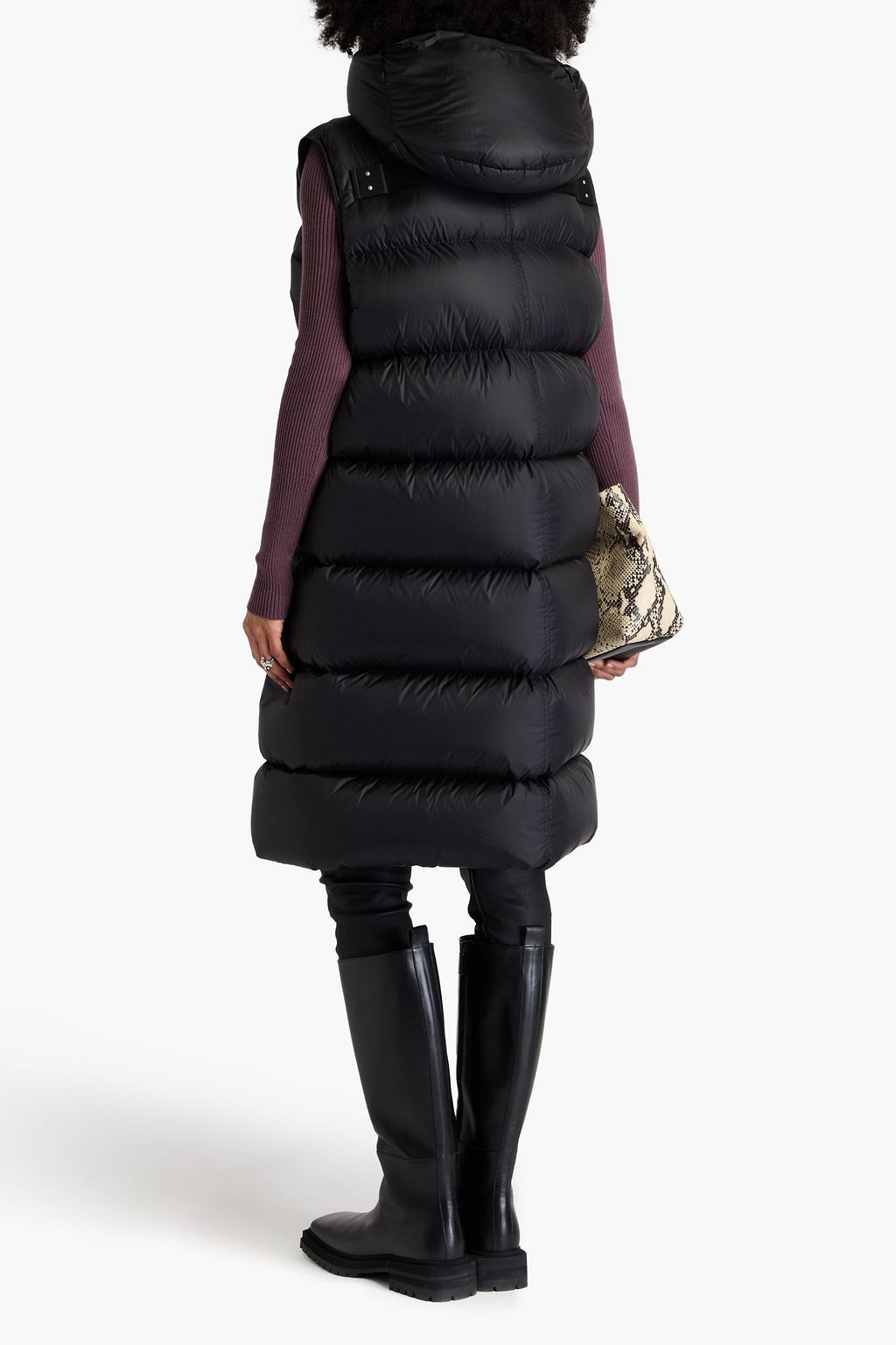 RICK OWENS 퀼팅 쉘 다운 베스트