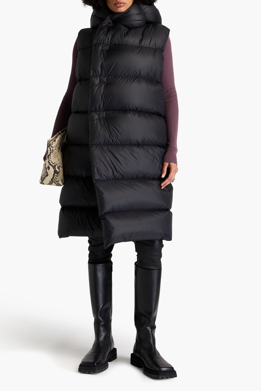 RICK OWENS 퀼팅 쉘 다운 베스트