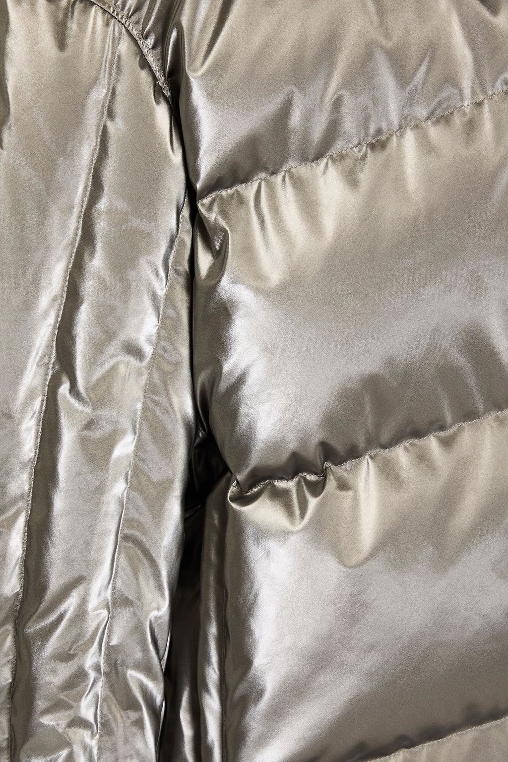 PERFECT MOMENT Orelle quilted metallic hooded down ski jacket