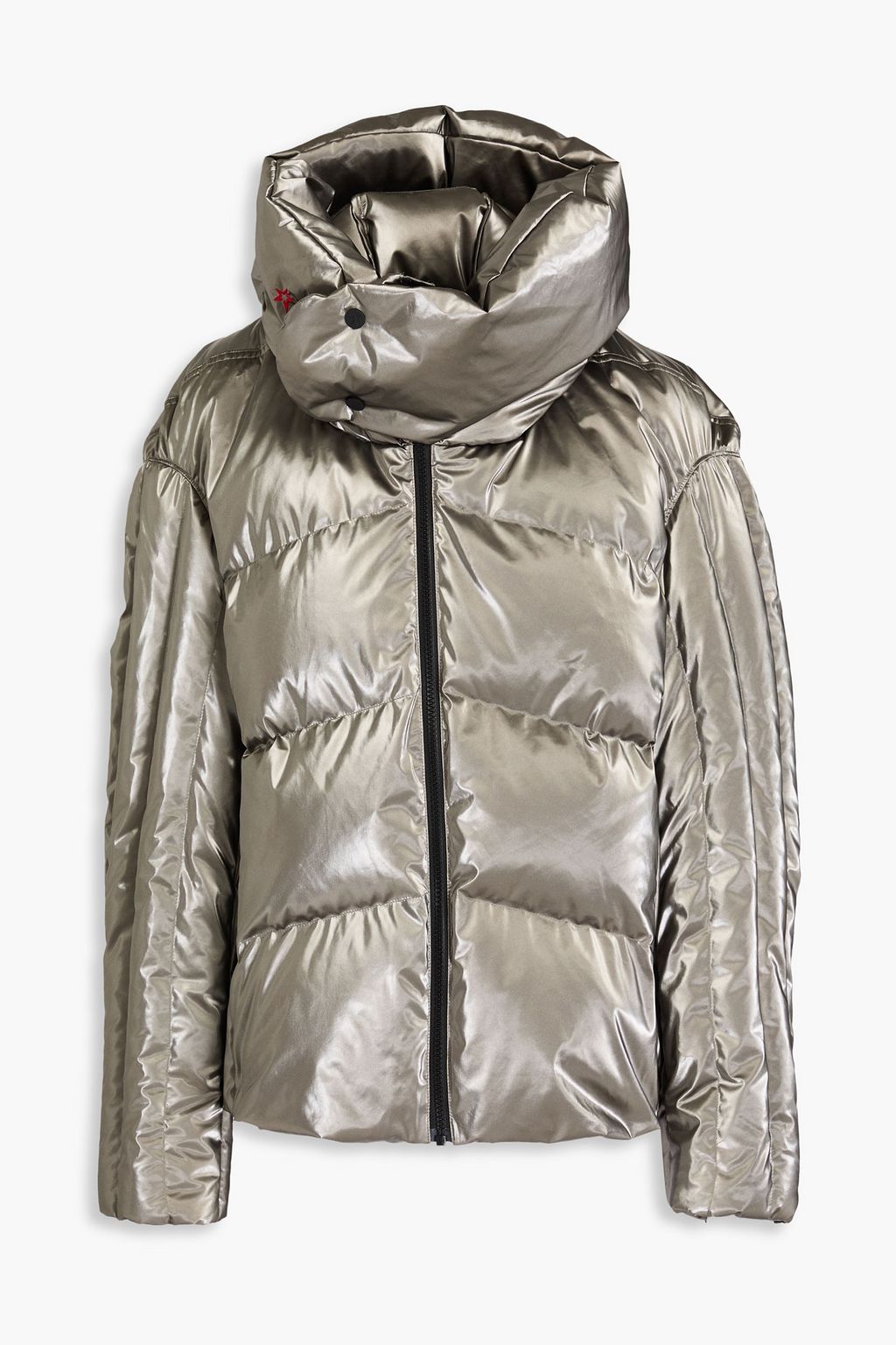 PERFECT MOMENT Orelle quilted metallic hooded down ski jacket THE OUTNET