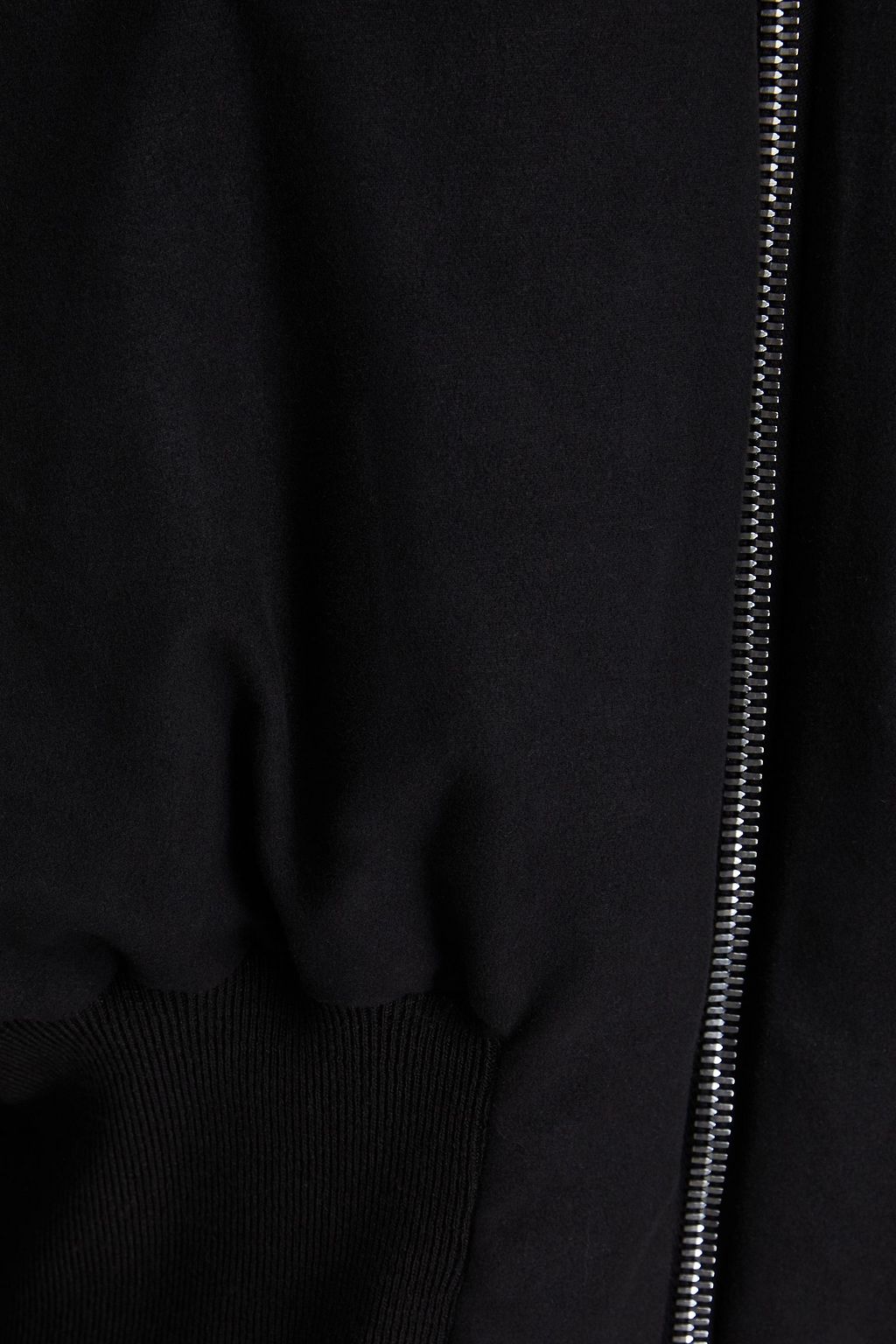 RICK OWENS Quilted cotton down bomber jacket