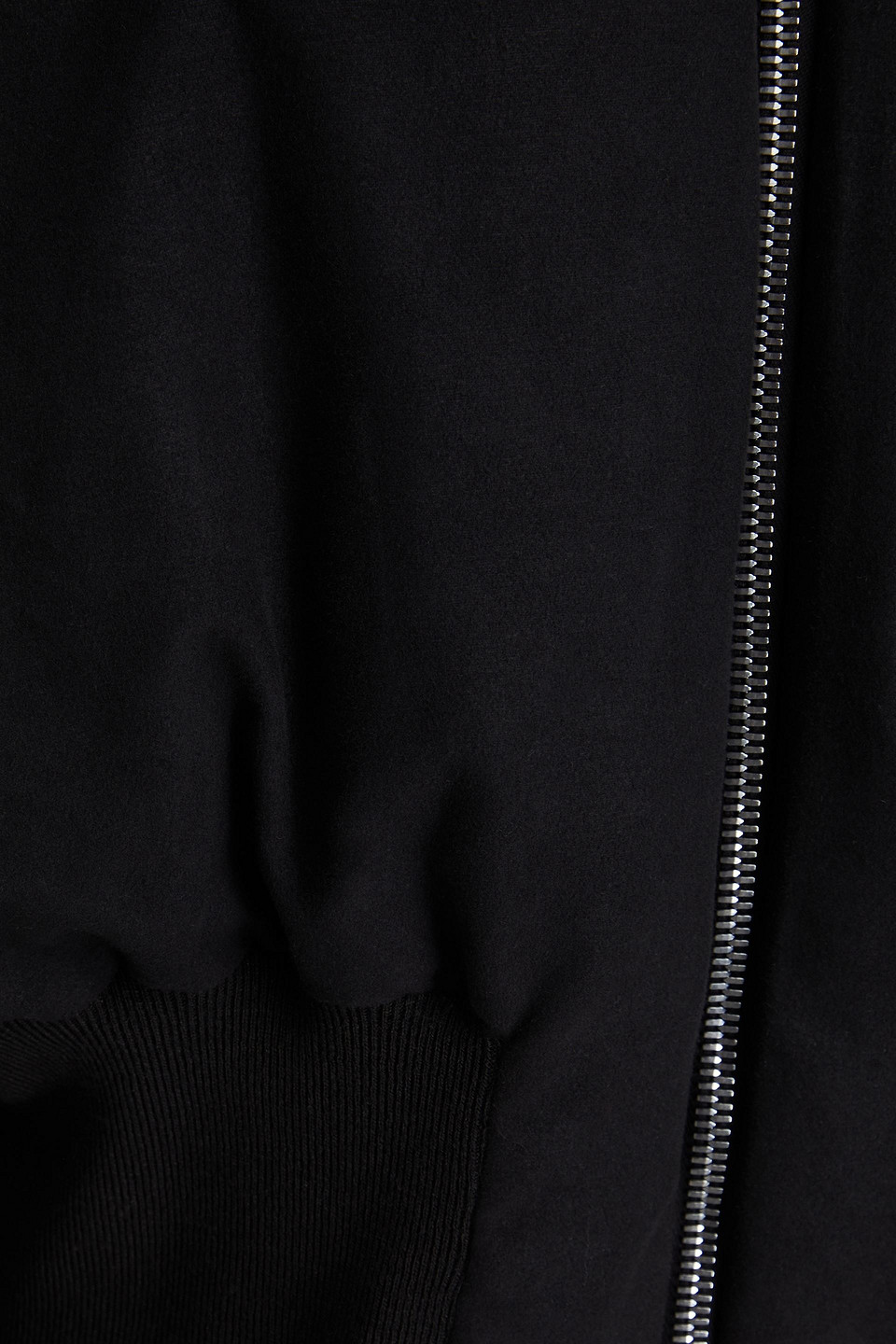 RICK OWENS QUILTED COTTON DOWN BOMBER JACKET