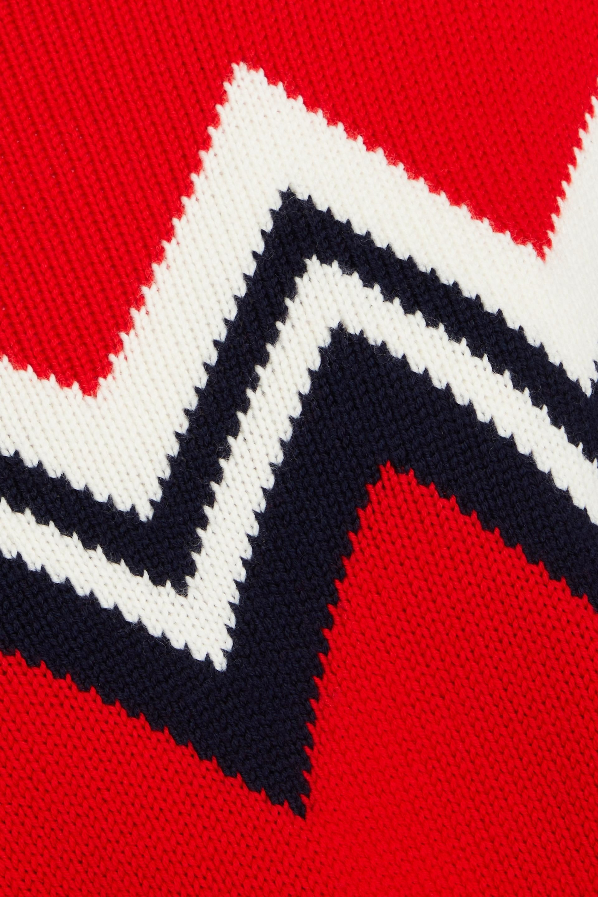 PERFECT MOMENT Intarsia-knit merino wool turtleneck sweater thumbnail