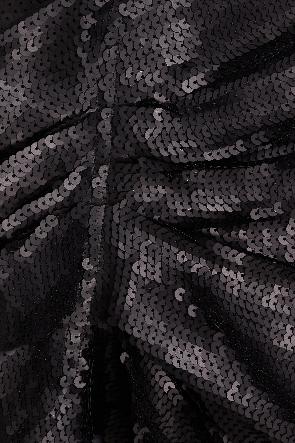 Rick Owens Ruffled Sequined Silk Maxi Skirt In Schwarz