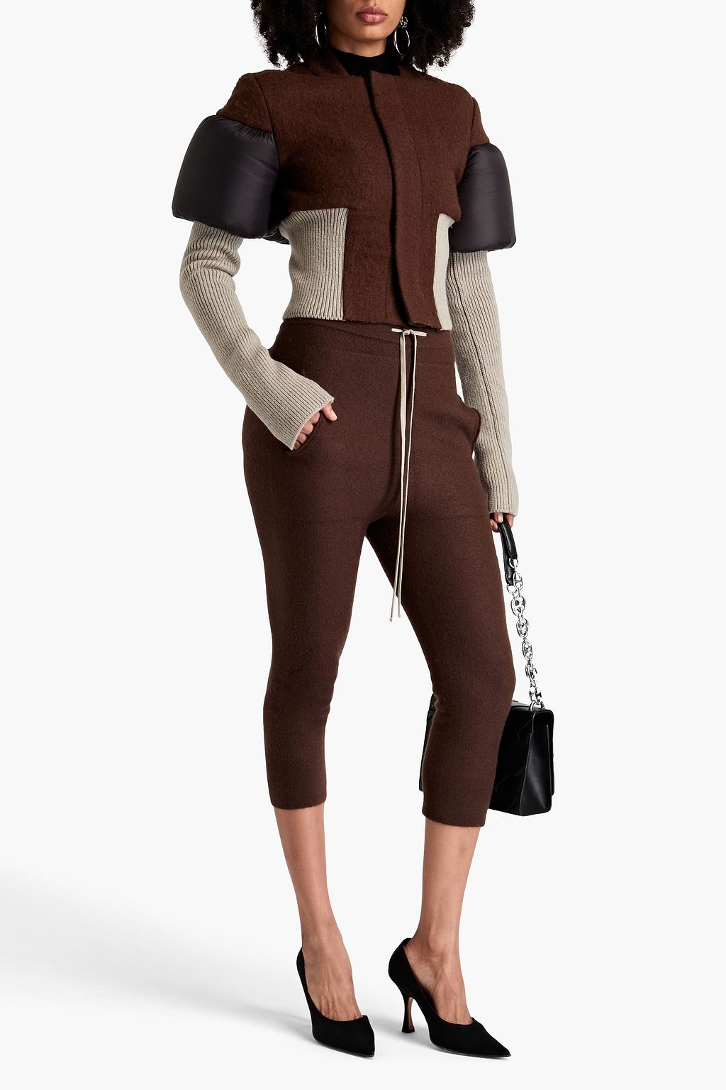 RICK OWENS ウールフェルト&シェル ジャケット