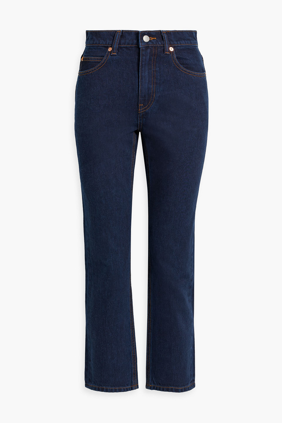 Alexander Wang High-rise Slim-leg Jeans In Dark Denim