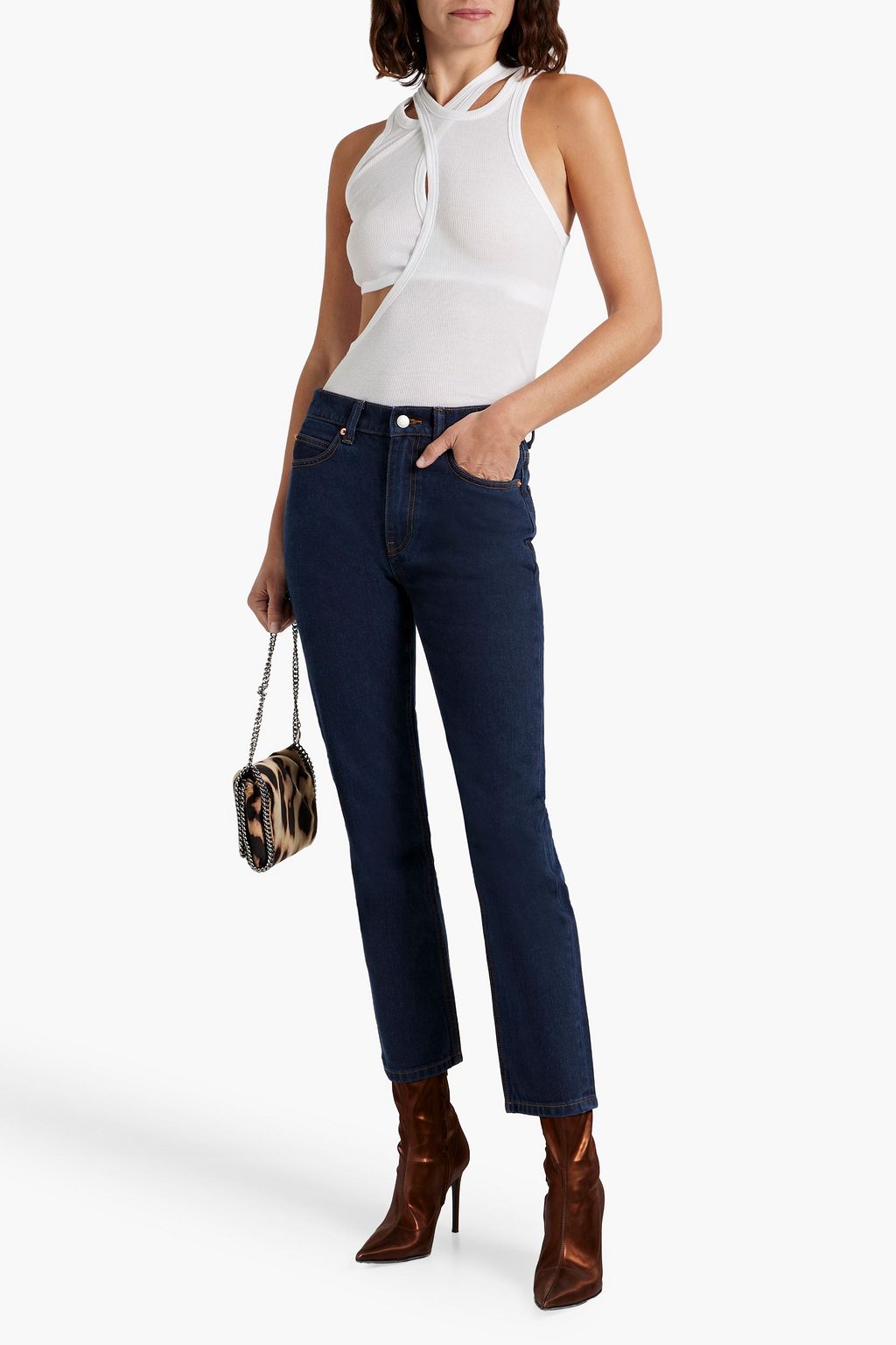 ALEXANDER WANG High-rise slim-leg jeans