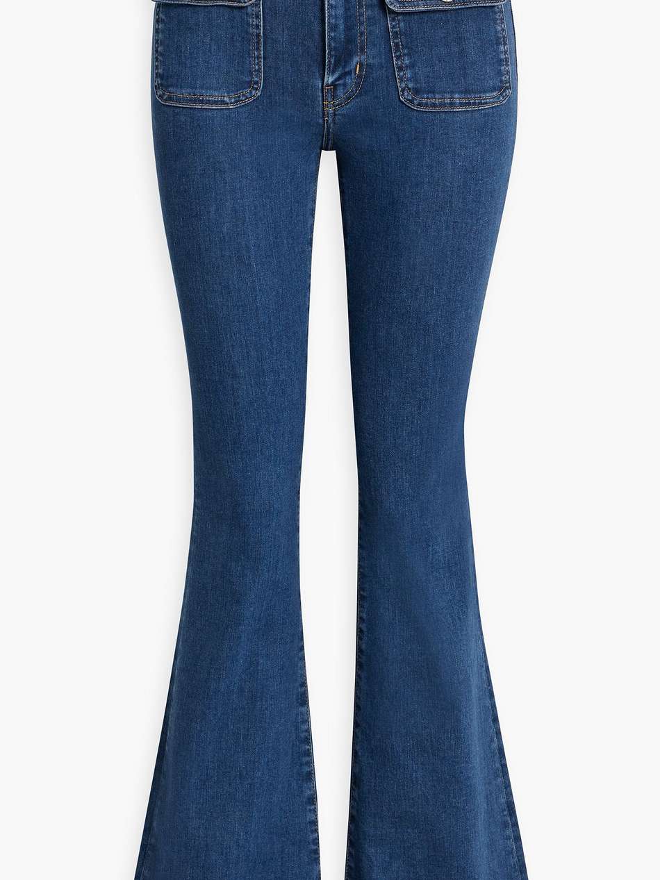 crosby high-rise flared jeans