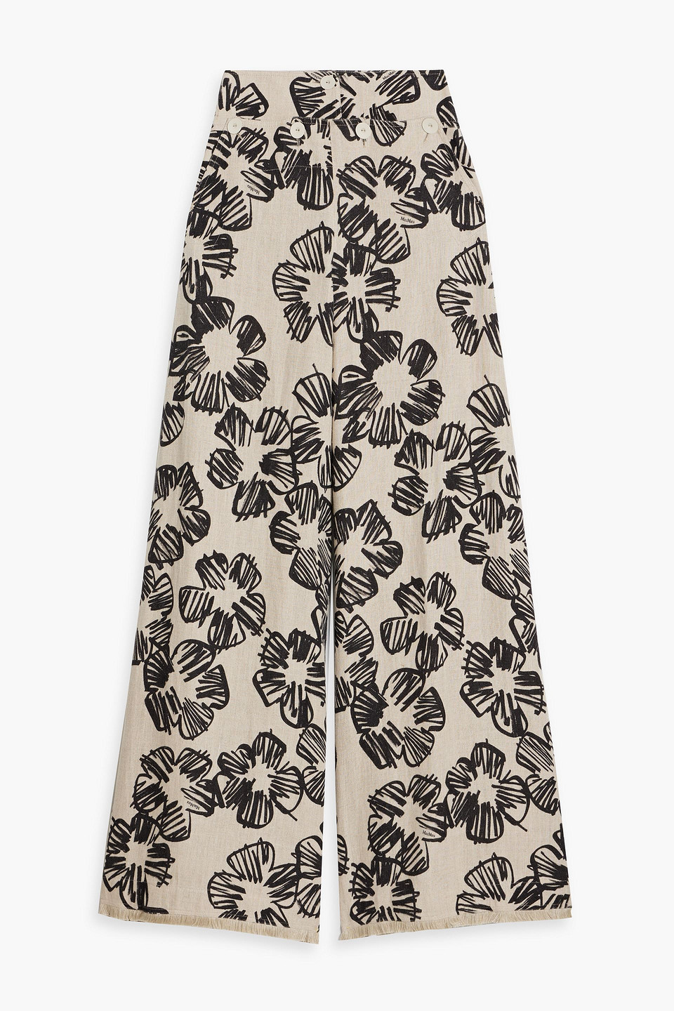 Max Mara Woman Pants Sand Size 8 Linen In Mushroom