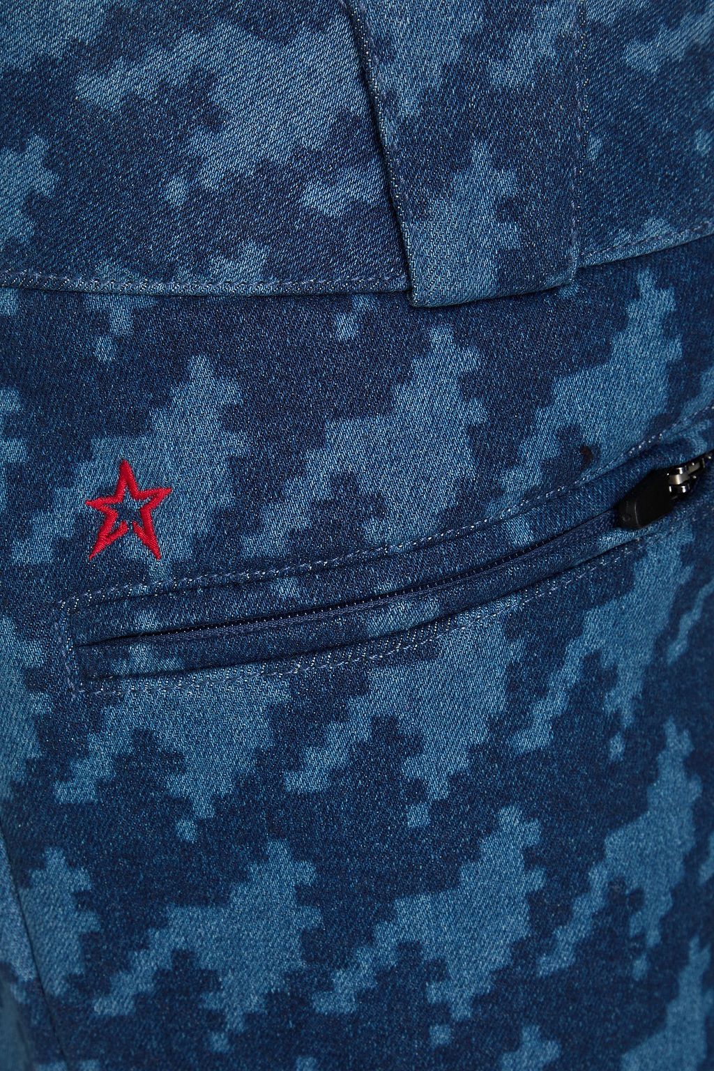 PERFECT MOMENT Aurora houndstooth denim ski pants