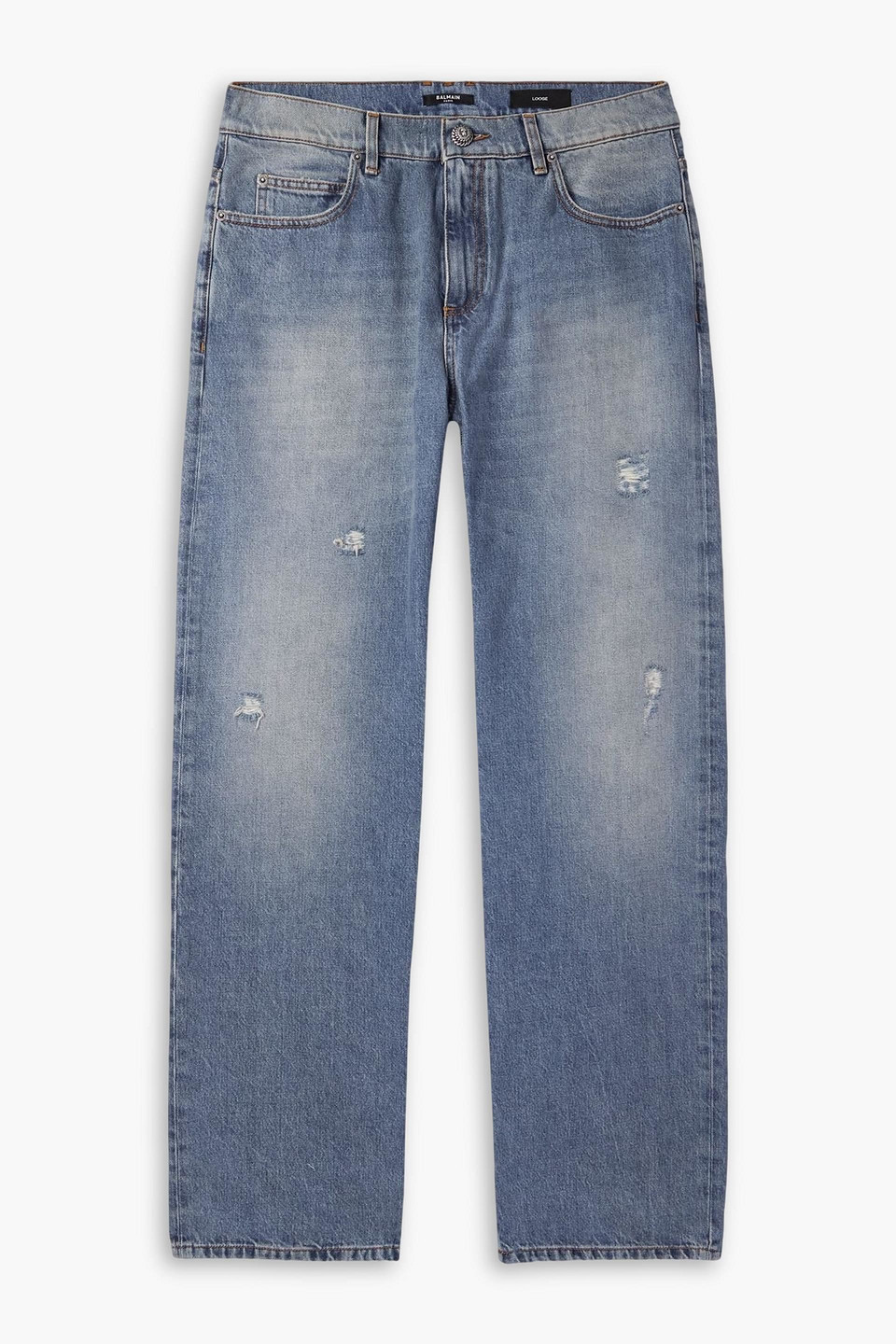 balmain - straight-leg jeans - blue - 33