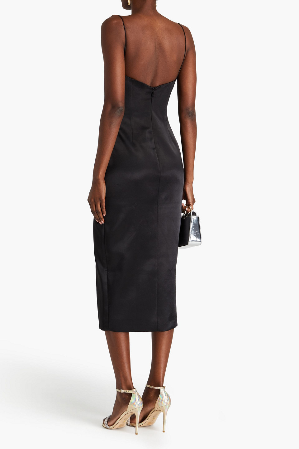  Rachel Gilbert - Rue Midikleid Aus Satin - Schwarz - 4 